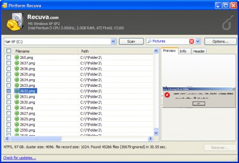 recuva icare data recovery free pc inspector